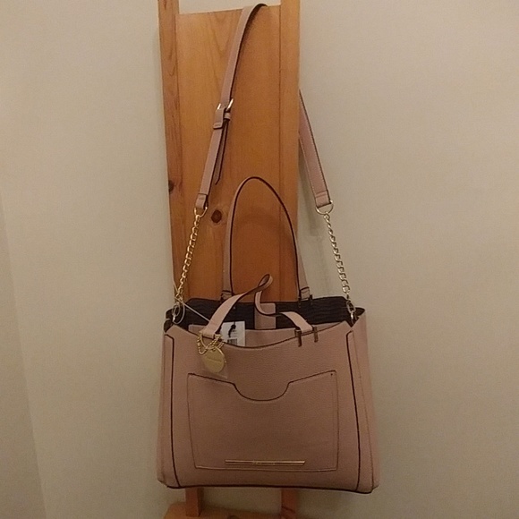 NWT Steve Madden Faux Leather Large Tote Bag - Picture 2 of 5
